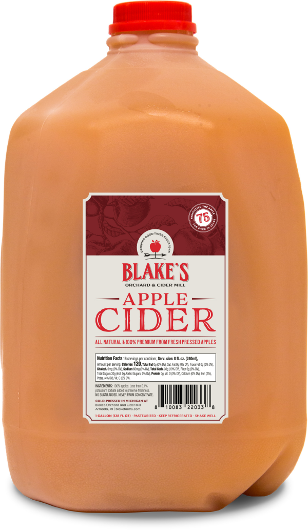 slide 1 of 1, Blakes Orchard & Cider Mill Blake Farms Apple Cider Gallon - 1 gal, 1 gal