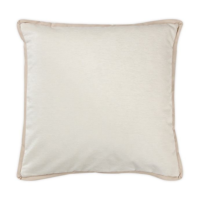 slide 1 of 1, Wamsutta Panne Square Throw Pillow - Coconut Milk, 1 ct