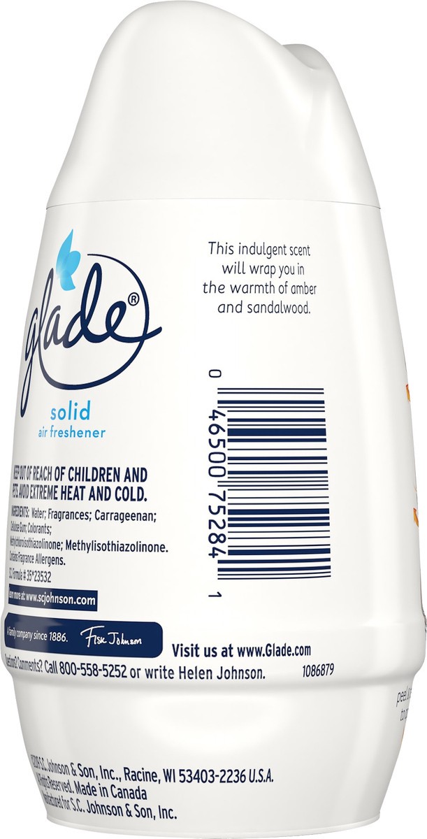 slide 3 of 5, Glade Air Freshener, Cashmere Woods, Solid, 6 oz