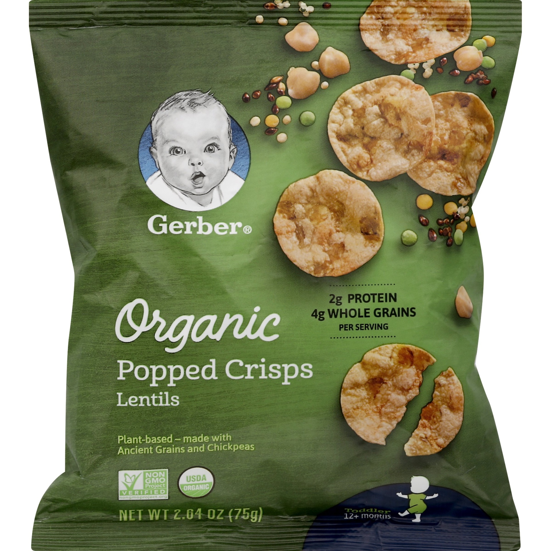 slide 1 of 7, Gerber Popped Crisps 2.64 oz, 2.64 oz