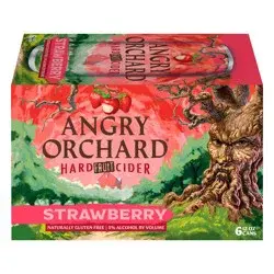 Angry Orchard Strawberry Hard Cider, Spiked (12 fl. oz. Can, 6pk.)