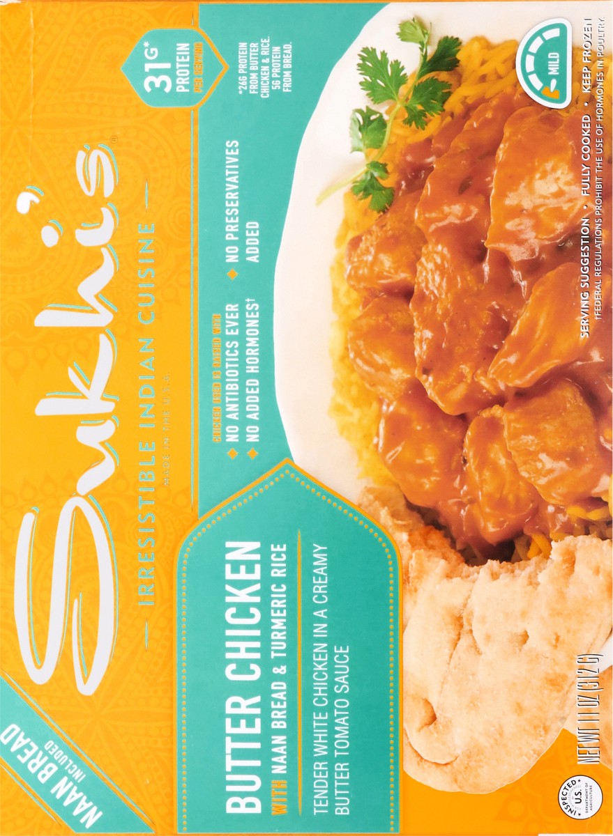 slide 7 of 13, Sukhi's Butter Chicken Curry with Naan & Turmeric Rice, 11 oz