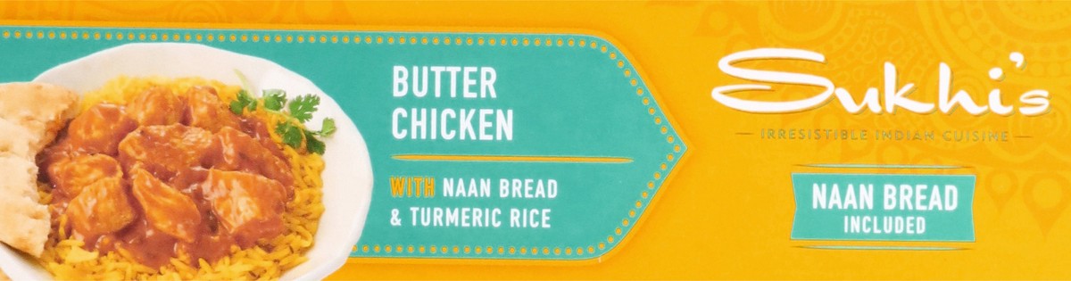 slide 6 of 13, Sukhi's Butter Chicken Curry with Naan & Turmeric Rice, 11 oz