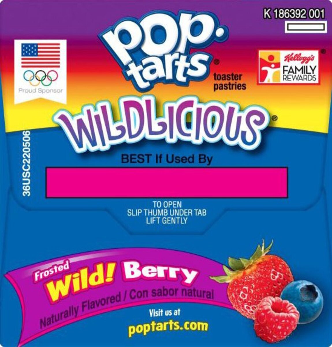 slide 5 of 9, Pop-Tarts Wildlicious Frosted Wild Berry Toaster Pastries 8 ea, 8 ct