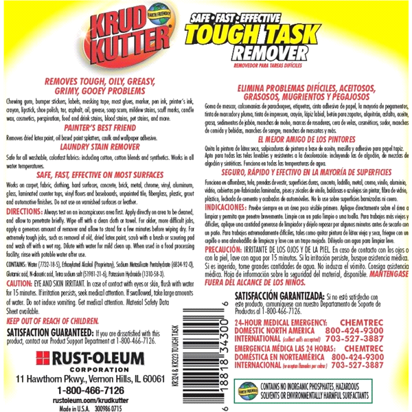 slide 5 of 5, Krud Kutter Tough Task Remover Spray, 32 oz