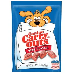 Canine Carry Outs Beef Flavor Dog Treats, 22.5 oz Bag