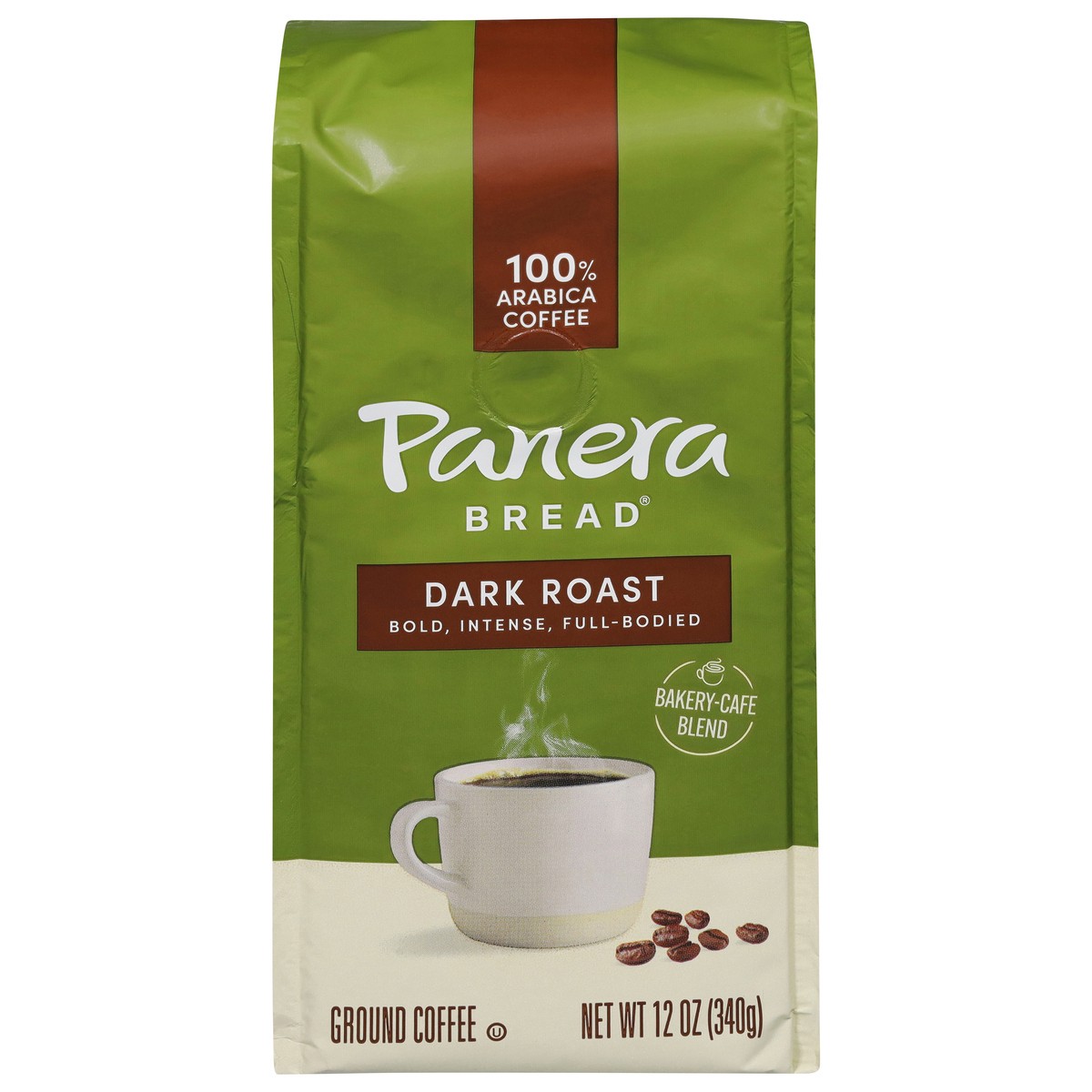 slide 2 of 12, Panera Bread Panera Dark Roast, Ground Coffee, 100% Arabica Coffee, Bagged - 12 oz, 12 oz