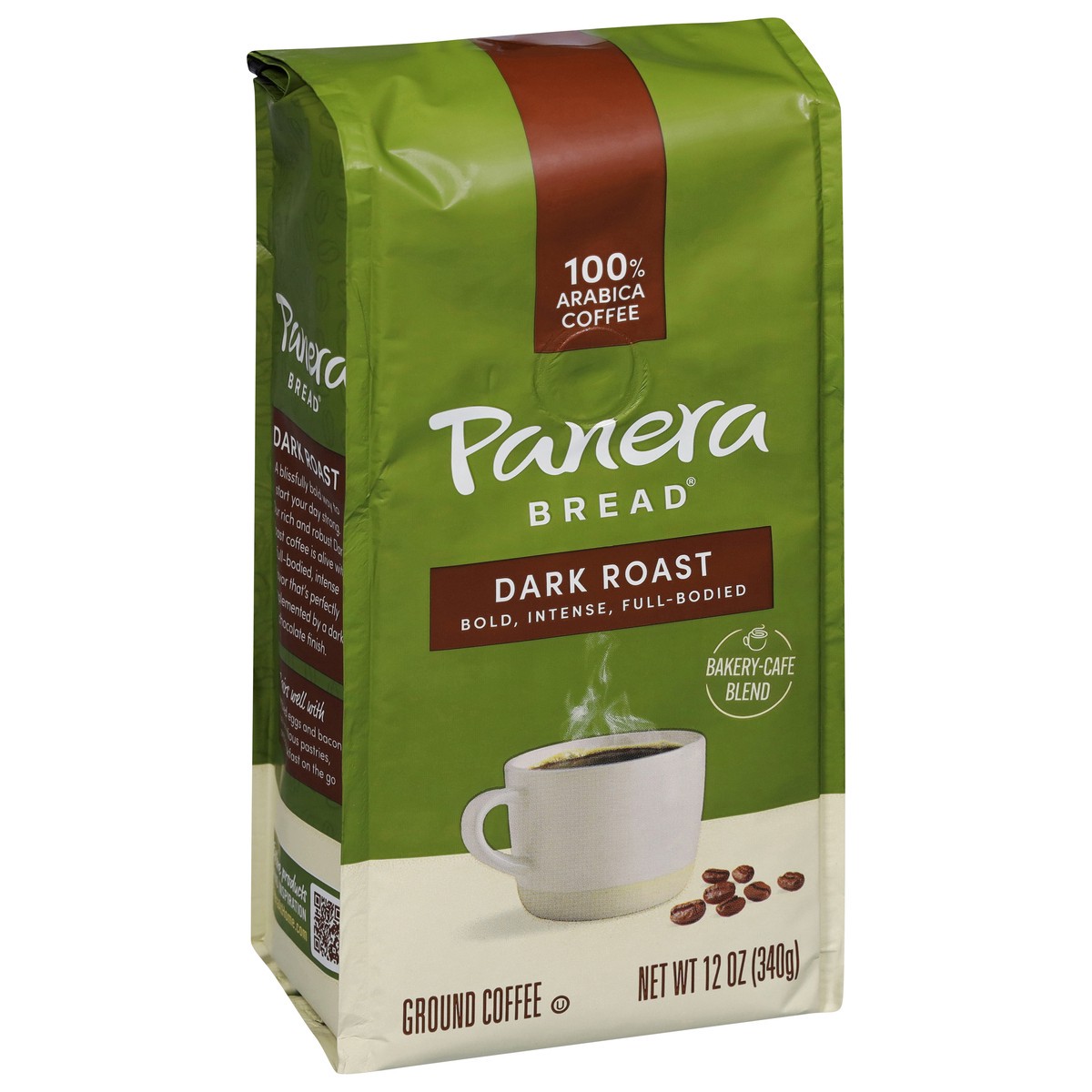 slide 5 of 12, Panera Bread Panera Dark Roast, Ground Coffee, 100% Arabica Coffee, Bagged - 12 oz, 12 oz