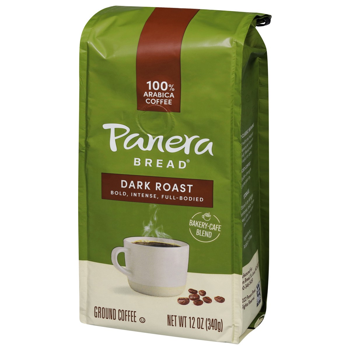 slide 7 of 12, Panera Bread Panera Dark Roast, Ground Coffee, 100% Arabica Coffee, Bagged - 12 oz, 12 oz