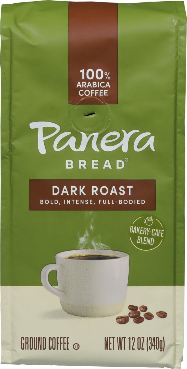 slide 12 of 12, Panera Bread Panera Dark Roast, Ground Coffee, 100% Arabica Coffee, Bagged - 12 oz, 12 oz