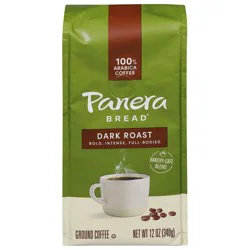 Panera Bread Panera Dark Roast, Ground Coffee, 100% Arabica Coffee, Bagged - 12 oz