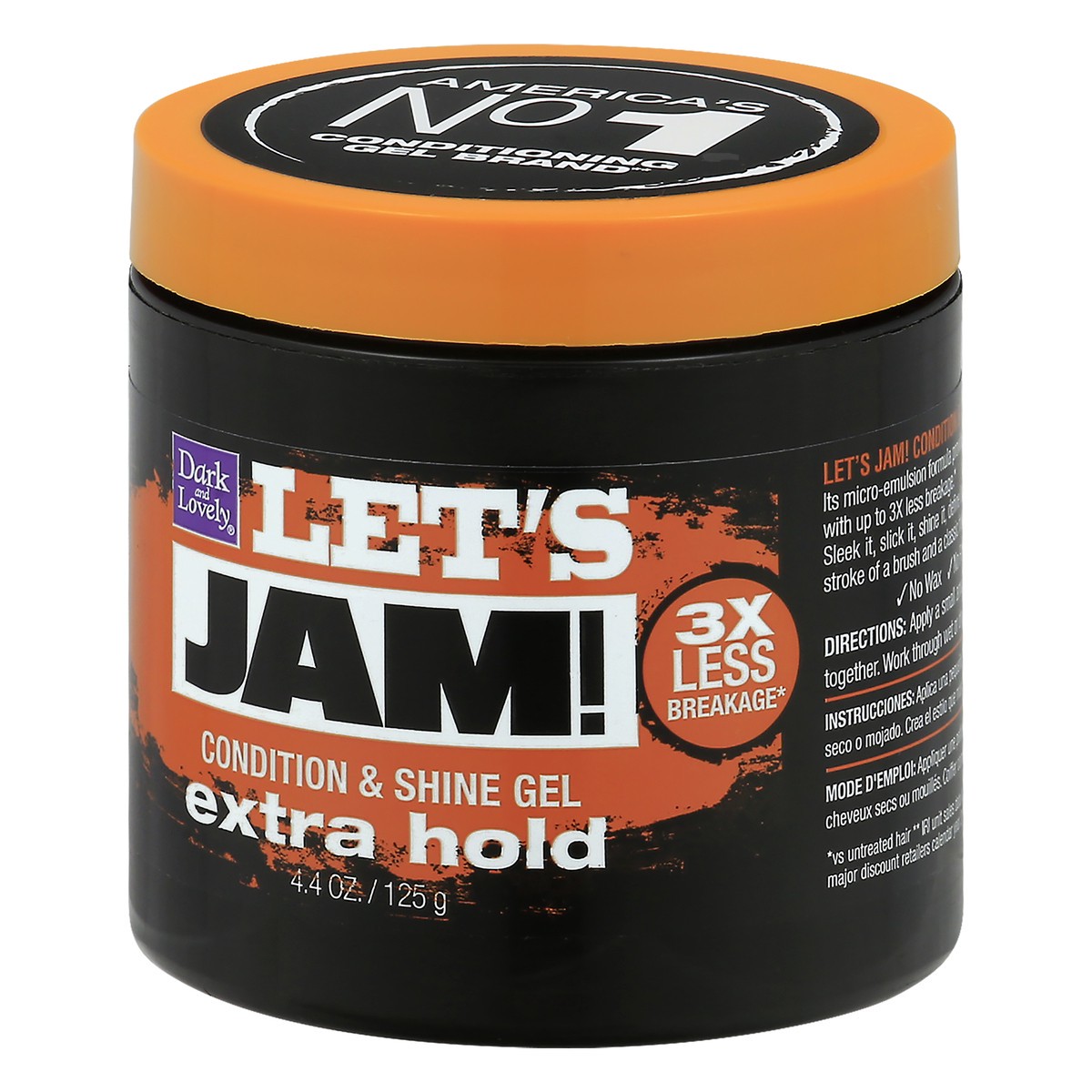 slide 4 of 9, Dark and Lovely Let's Jam! Extra-Hold Gel, 4.4 oz