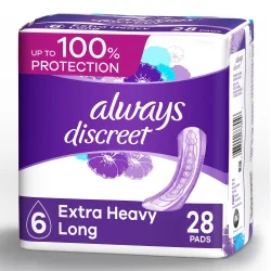 Always Discreet Incontinence Pads - Ultimate Overnight - Long Length