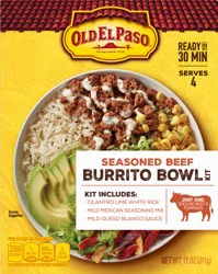 Old El Paso Seasoned Beef Burrito Bowl Kit 11 oz