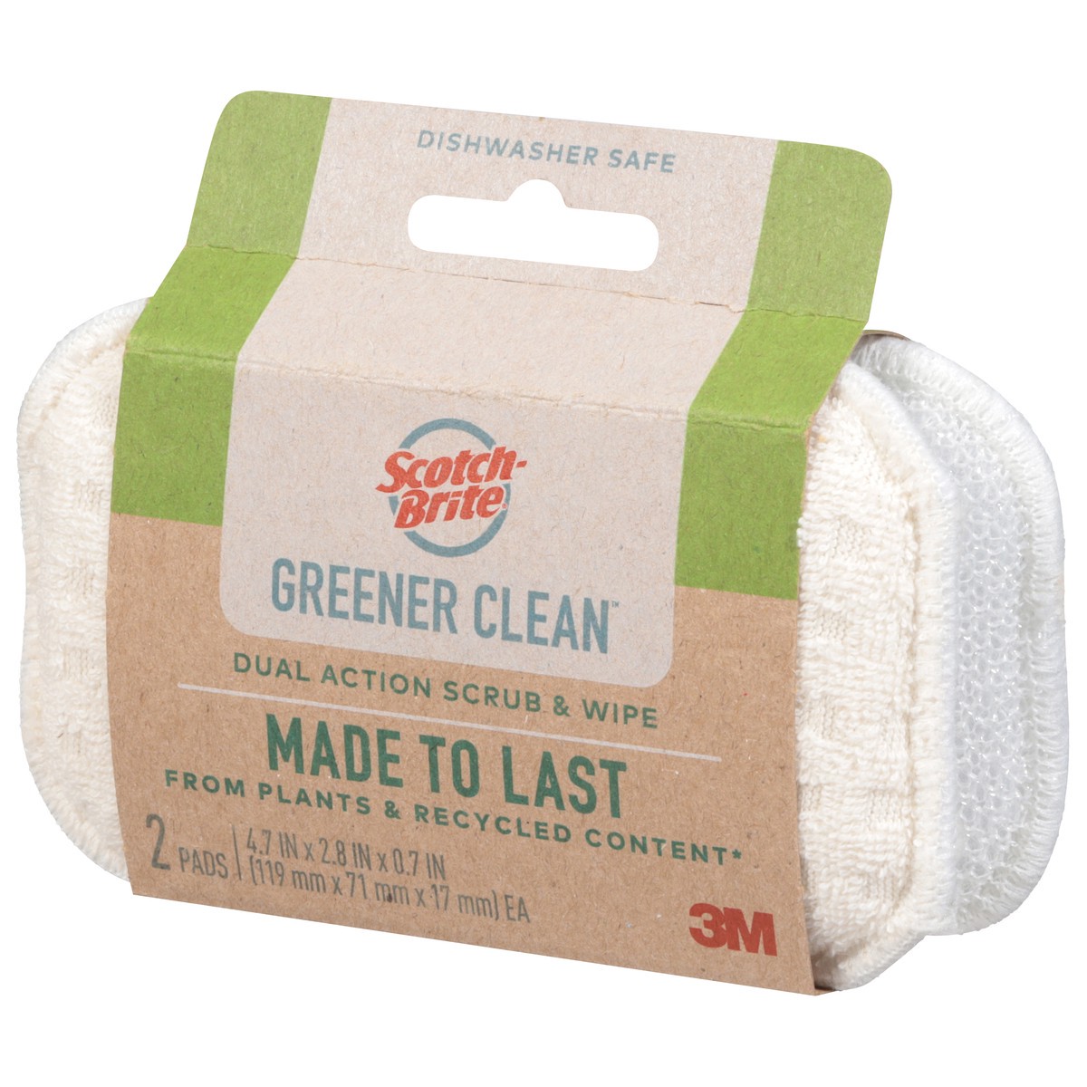 slide 9 of 11, Scotch-Brite Greener Clean Pads 2 ea, 2 ct