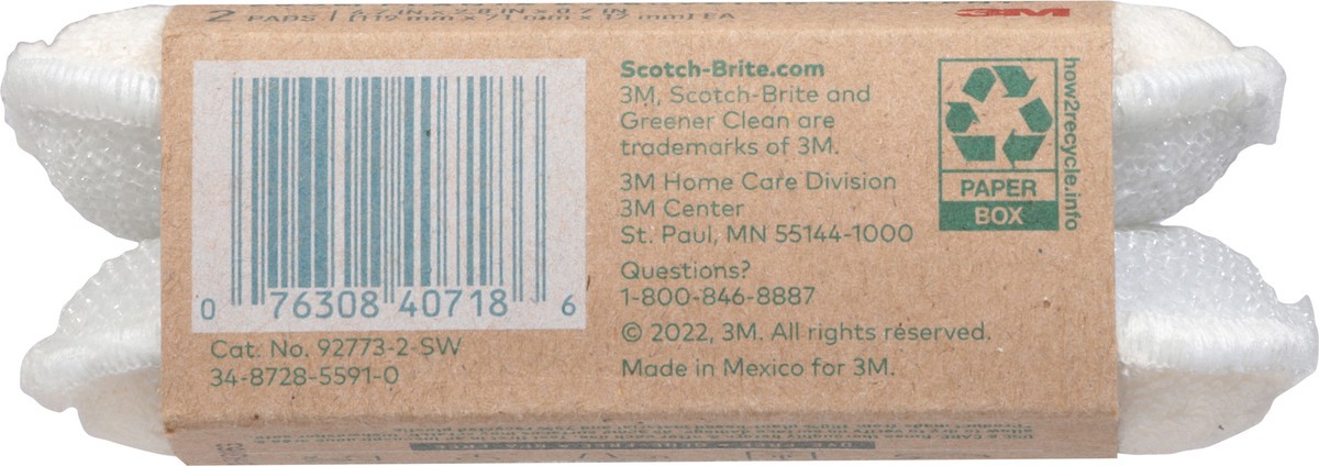 slide 3 of 11, Scotch-Brite Greener Clean Pads 2 ea, 2 ct