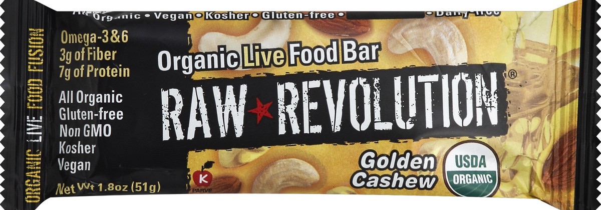 slide 2 of 5, Raw Revolution Bar Cashew Agave Candy, 2 oz