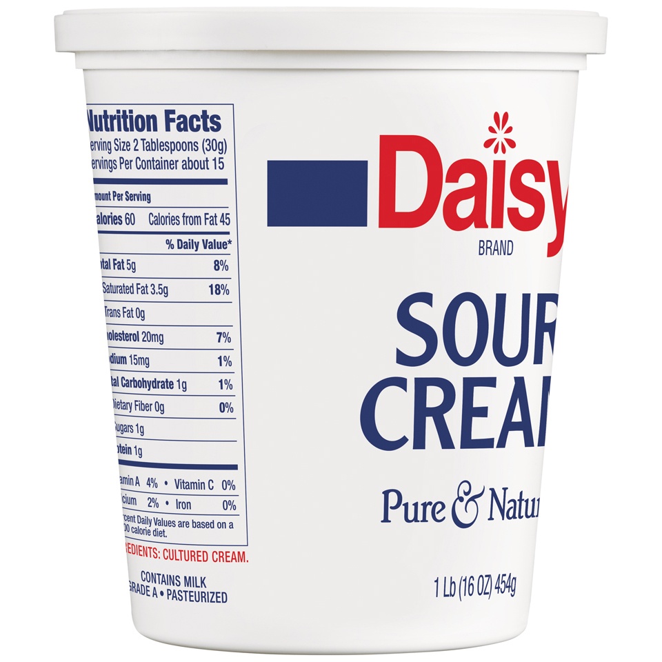 slide 2 of 8, Daisy Pure & Natural Sour Cream, 16 oz