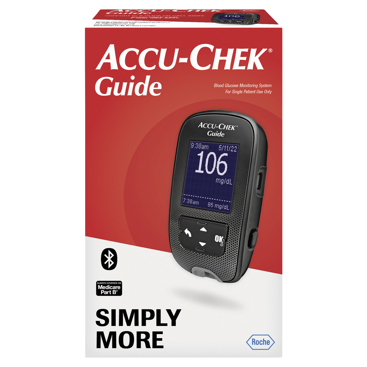slide 1 of 9, Accu-Chek Guide Blood Glucose Monitoring Kit, 1 ct