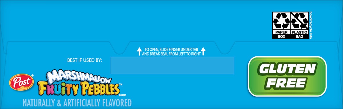 slide 8 of 9, Post Fruity PEBBLES Marshmallow Cereal, 18 OZ Box, 18 oz