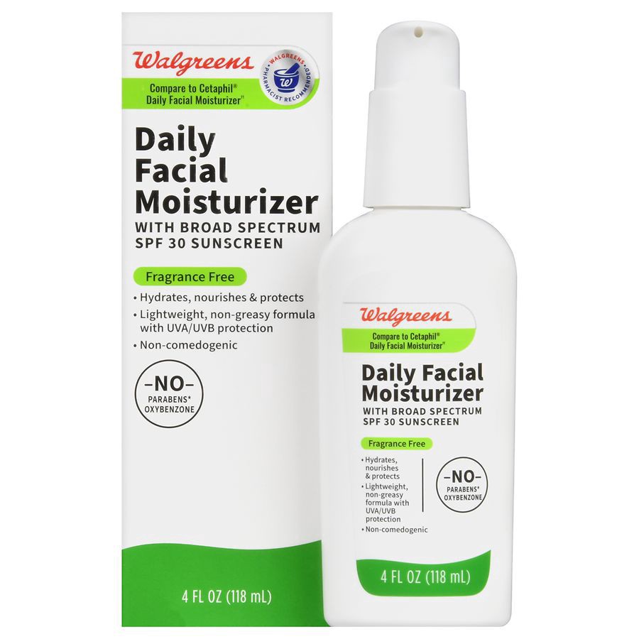 slide 4 of 5, Walgreens Daily Facial Moisturizer SPF 30 Fragrance Free, 4 oz