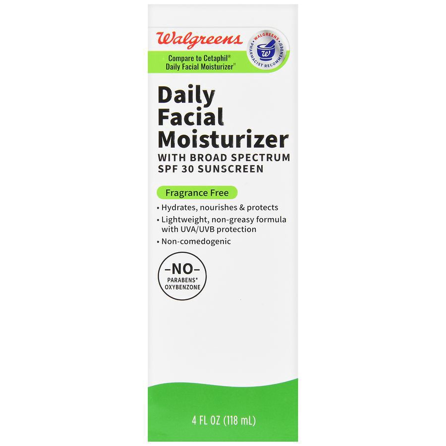 slide 1 of 5, Walgreens Daily Facial Moisturizer SPF 30 Fragrance Free, 4 oz