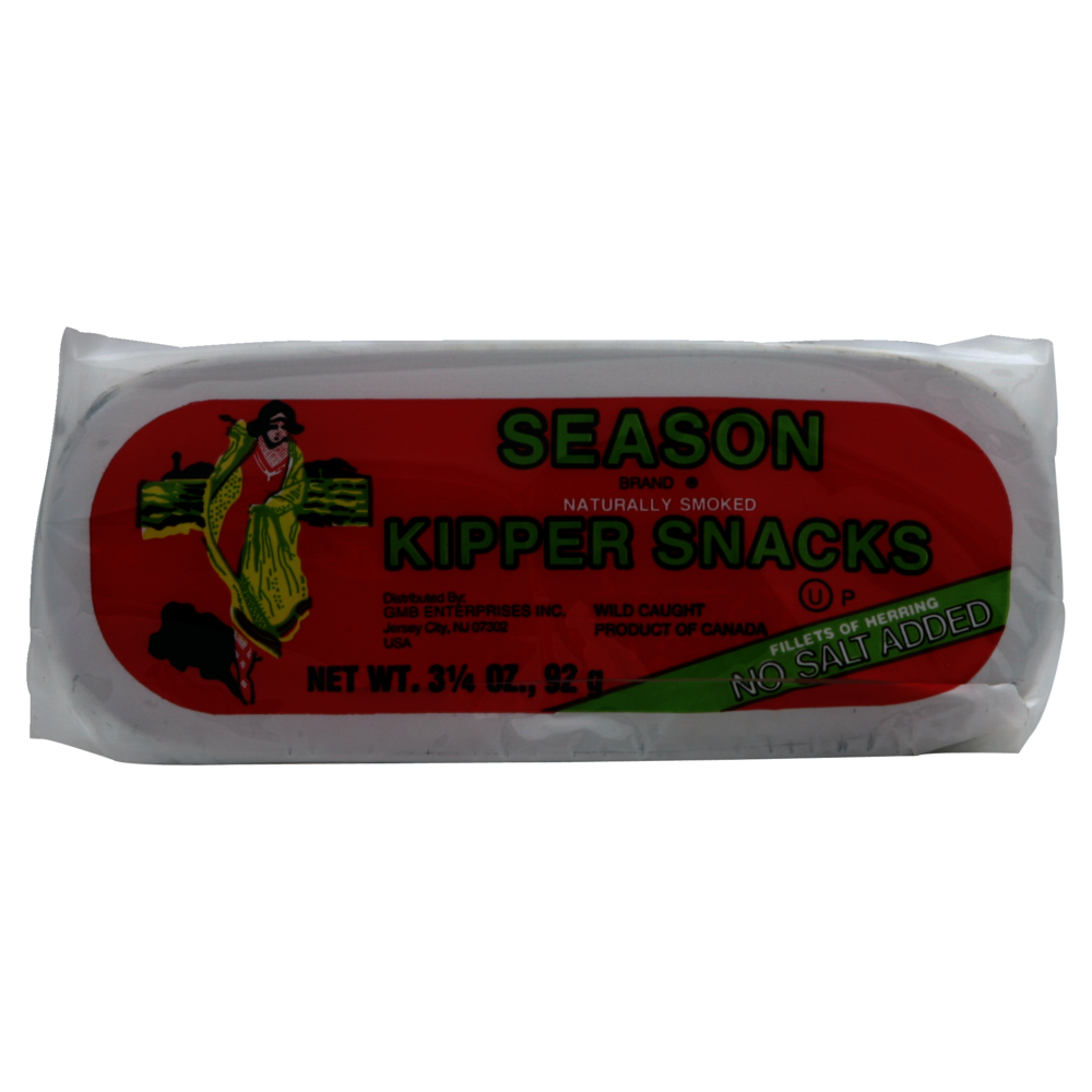 slide 1 of 1, Season Brand No Salt Kipper Pouch, 3.2 oz