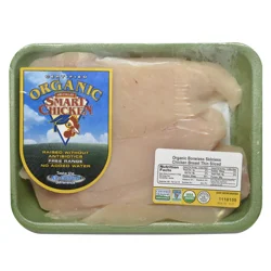 Smart Chicken Bnls Chkn Brst Org Thin Sliced