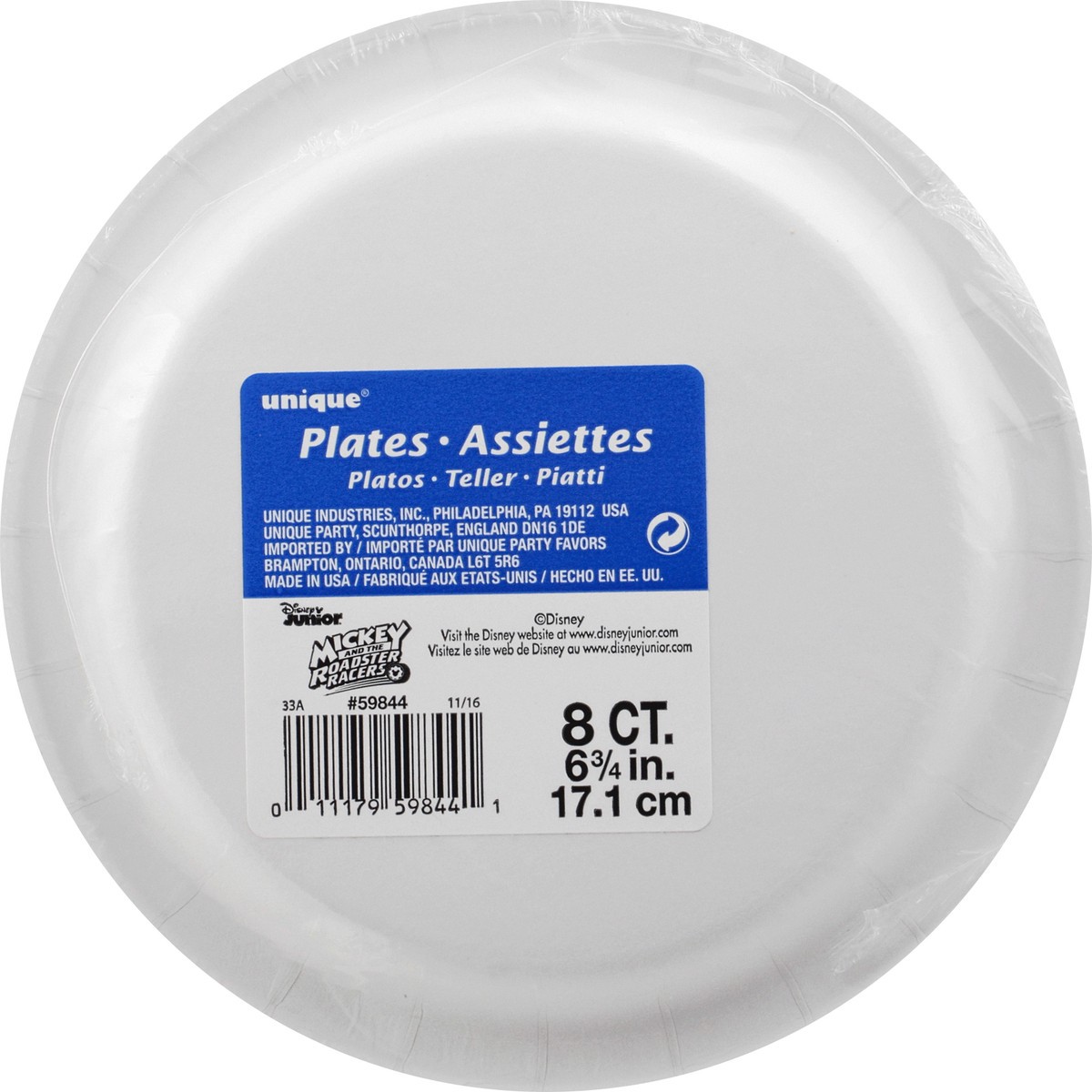 slide 7 of 11, Unique 6-3/4 Inch Mickey and the Roadster Racer Plates 8 ea, 1 ct