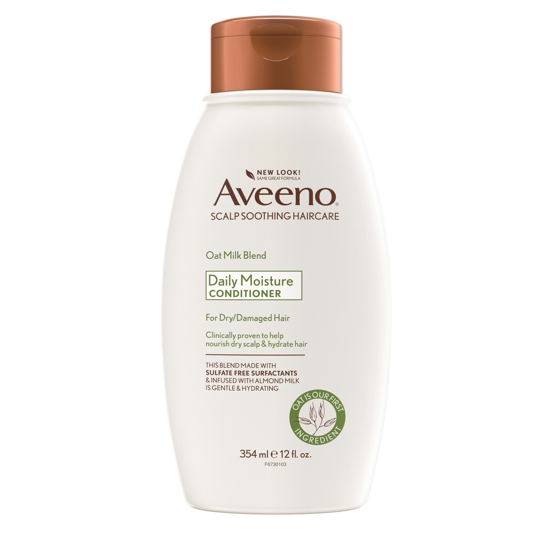 slide 1 of 2, Aveeno Oat Milk Blend Moisturizing Conditioner for Dry Hair, 12 fl oz