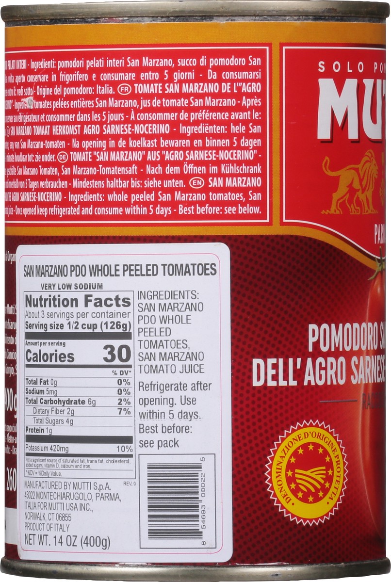 slide 4 of 14, Mutti Whole Peeled San Marzano Tomatoes 14 oz, 14 oz