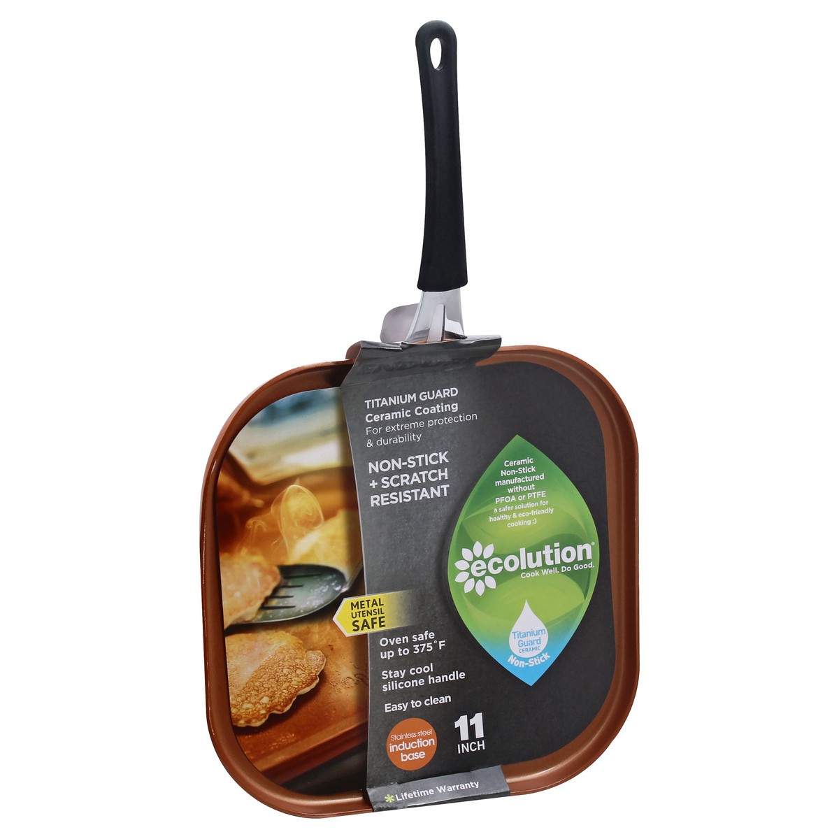 slide 5 of 8, Ecolution Titanium Guard Ceramic Coating 11 Inch Griddle 1 ea, 1 ct