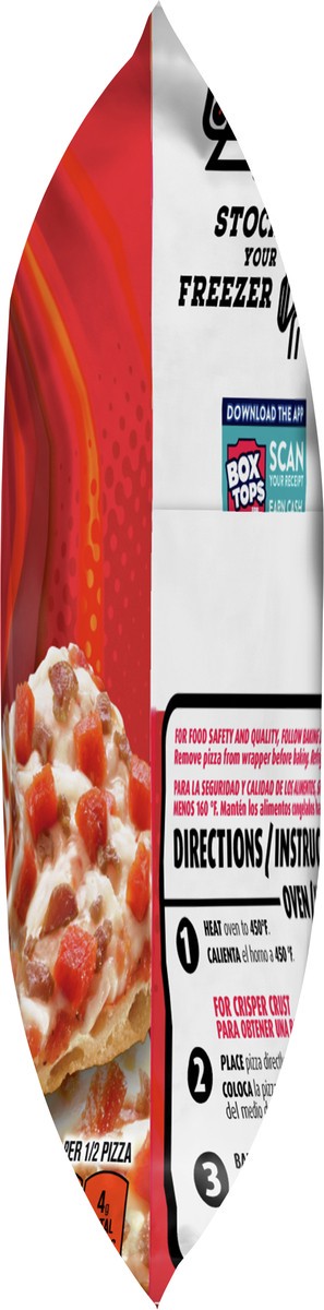 slide 5 of 9, Totino's Party Pizza, Bacon & Pepperoni, 10 oz Pizza (frozen), 10 oz