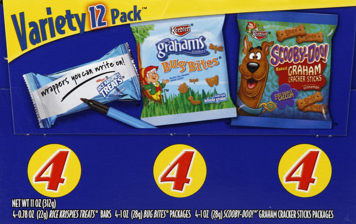 slide 3 of 5, Kellogg's Rice Krispies Treats, Bug Bites Grahams & Scooby-Doo! Graham Cracker Sticks Variety Pack, 12 ct