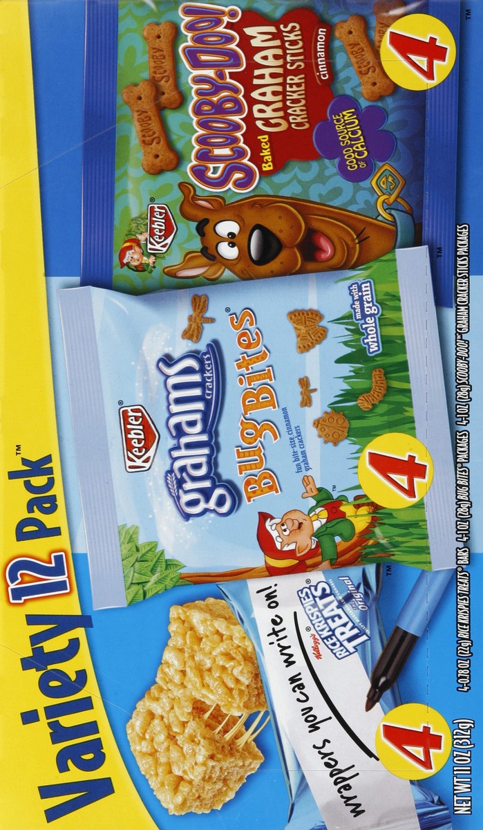 slide 5 of 5, Kellogg's Rice Krispies Treats, Bug Bites Grahams & Scooby-Doo! Graham Cracker Sticks Variety Pack, 12 ct