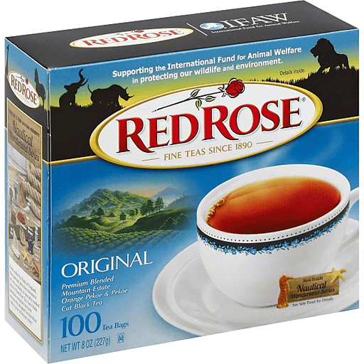 slide 2 of 5, Red Rose Tea Original Black Tea Bags, 100 ct