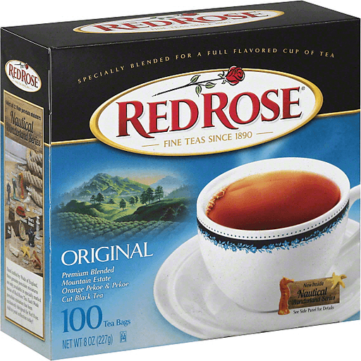 slide 3 of 5, Red Rose Tea Original Black Tea Bags, 100 ct