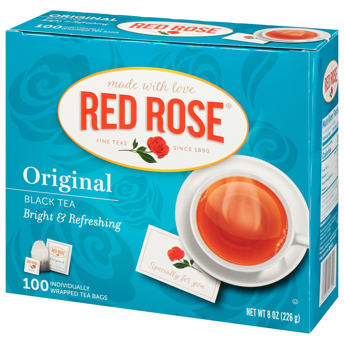 slide 3 of 9, Red Rose Tea Bright & Refreshing Original Black Tea 100 ea, 100 ct