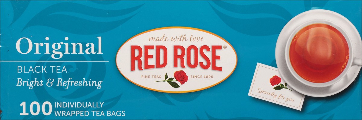 slide 4 of 9, Red Rose Tea Bright & Refreshing Original Black Tea 100 ea, 100 ct