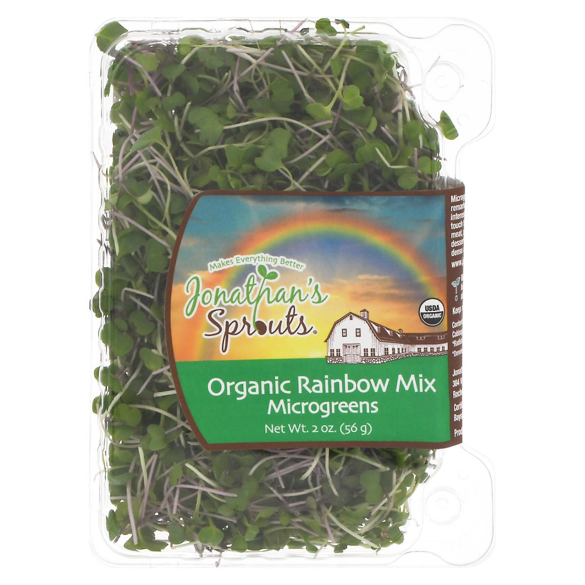 slide 14 of 14, Jonathan's Sprouts Rainbow Mix Organic Microgreens 2 oz, 