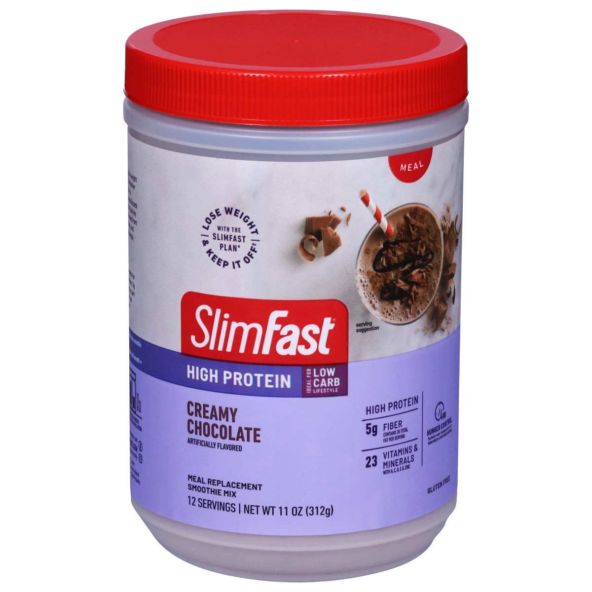 slide 2 of 9, SlimFast Advanced Nutrition Smoothie High Protein Drink Mix - Creamy Chocolate, 11.01 oz