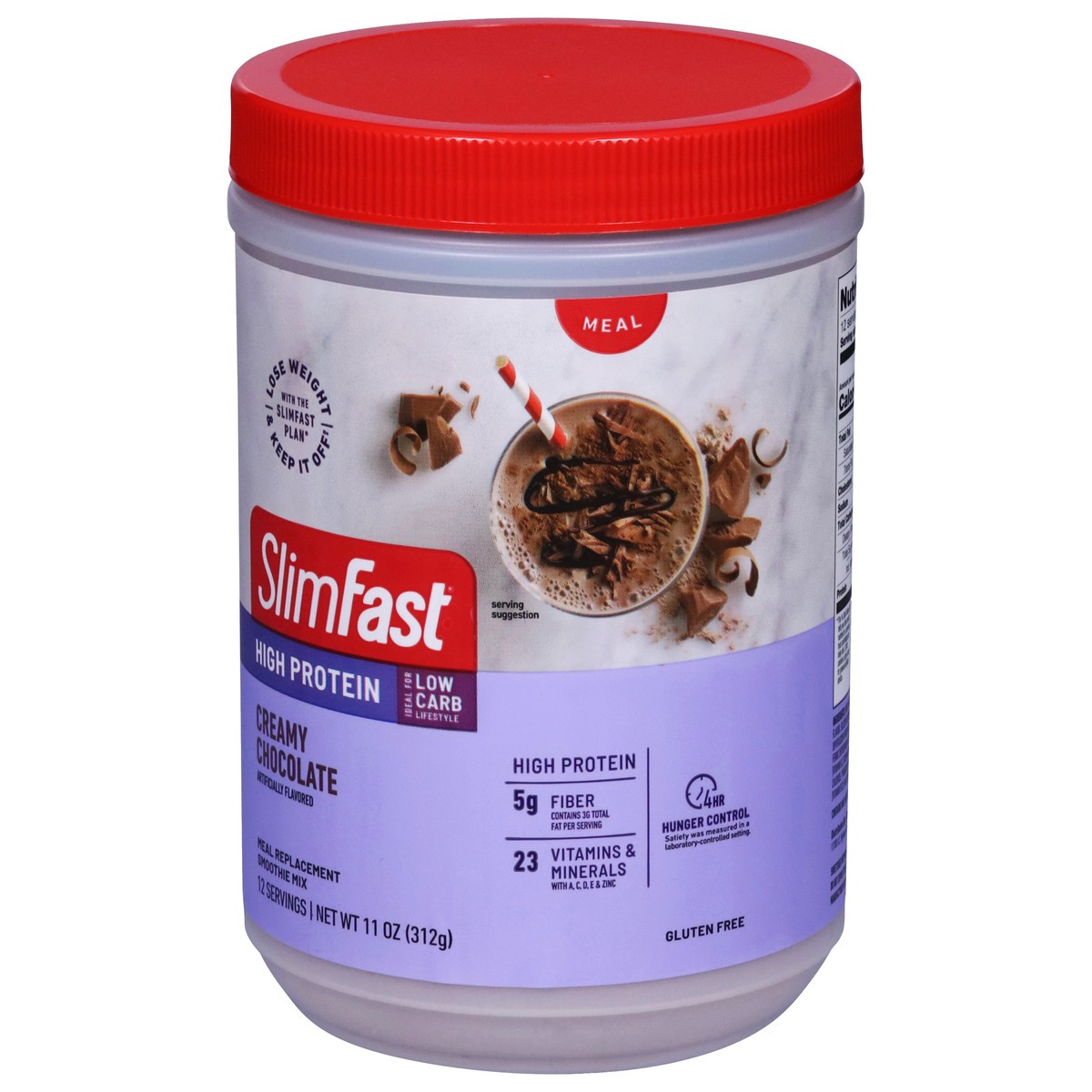 slide 3 of 9, SlimFast Advanced Nutrition Smoothie High Protein Drink Mix - Creamy Chocolate, 11.01 oz