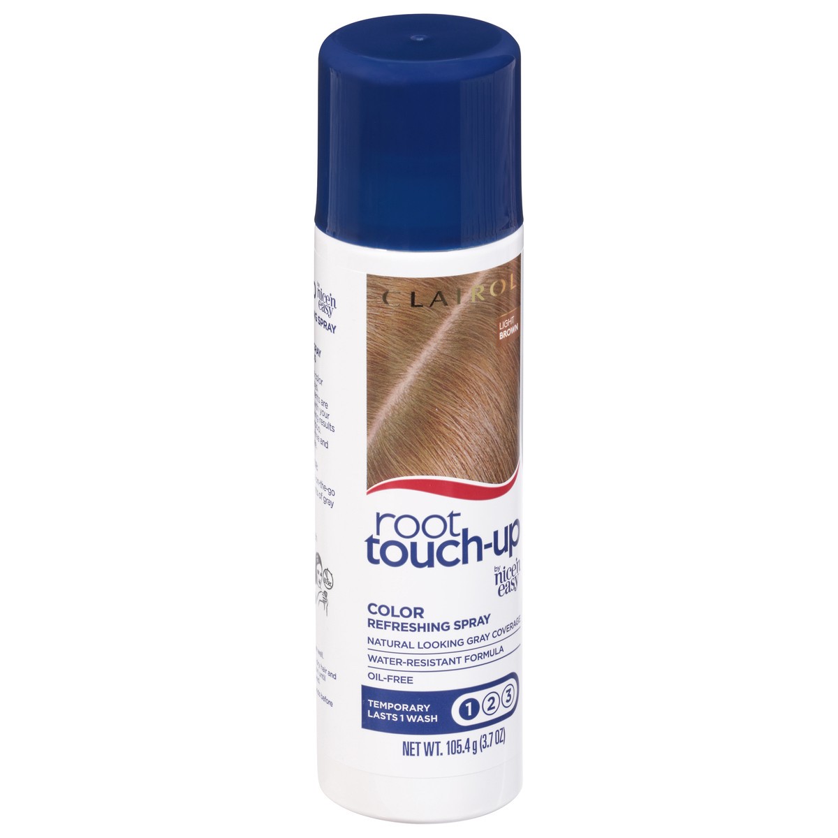 slide 3 of 9, Root Touch-Up Temporary Color Refreshing Spray Light Brown, 3.7 oz