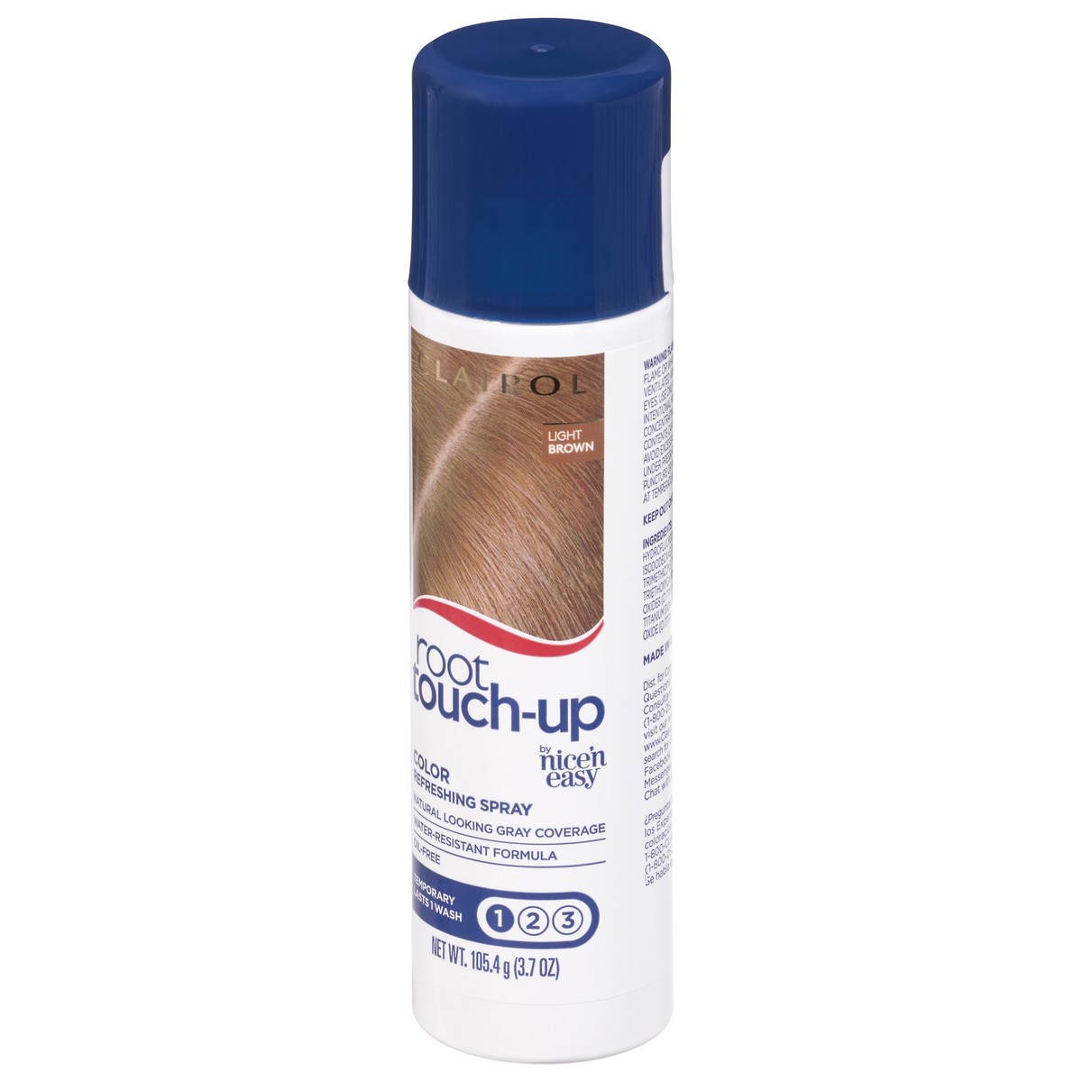 slide 2 of 9, Root Touch-Up Temporary Color Refreshing Spray Light Brown, 3.7 oz