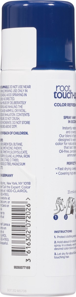 slide 8 of 9, Root Touch-Up Temporary Color Refreshing Spray Light Brown, 3.7 oz