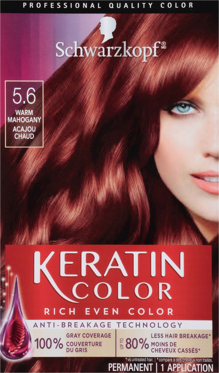 slide 5 of 12, Schwarzkopf Permanent Hair Color Cream, 5.6 Warm Mahogany, 6.10 fl oz