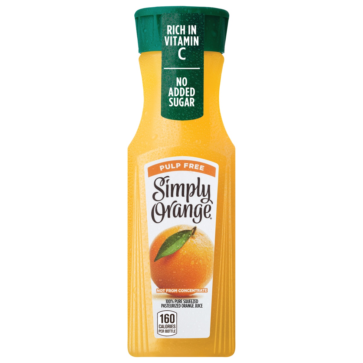 slide 1 of 1, Simply Orange Pulp Free Juice Bottle, 11.5 fl oz, 11.5 oz