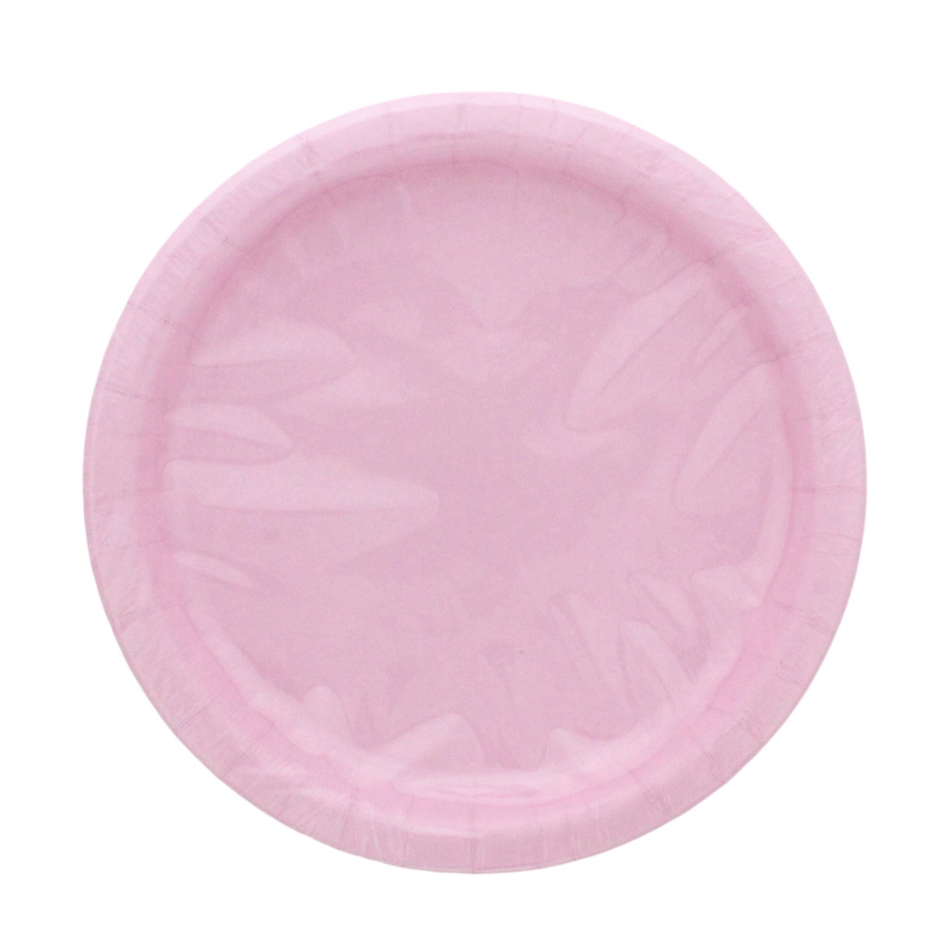 slide 1 of 1, Unique Industries Lovely Pink Paper Plates, 9 in, 16 ct