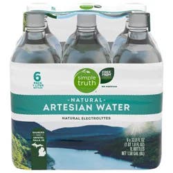 Simple Truth Artesian Water - 6 ct; 33.8 fl oz