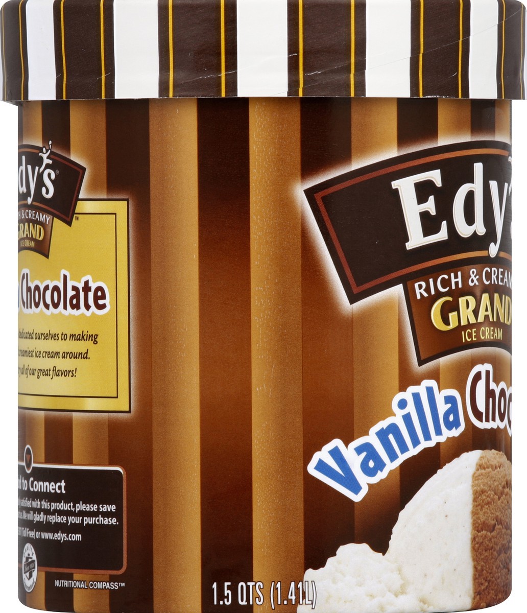 slide 3 of 6, Edy's Vanilla Chocolate Grand Ice Cream, 48 oz